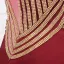 Elegant Red Evening Dresses  2020 A-Line / Princess Deep V-Neck Sleeveless Beading Rhinestone Sweep Train Ruffle Backless Formal Dresses