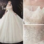 Chic / Beautiful Champagne Bridal Wedding Dresses 2020 Ball Gown Strapless Sleeveless Backless Appliques Sequins Beading Glitter Tulle Cathedral Train Ruffle