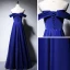 Elegant Royal Blue Satin Evening Dresses  2020 A-Line / Princess See-through Scoop Neck Short Sleeve Beading Floor-Length / Long Ruffle Backless Formal Dresses