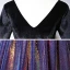 Coloré Multi-Couleurs Daim Robe De Soirée 2020 Princesse V-Cou 1/2 Manches Paillettes Longue Volants Dos Nu Robe De Ceremonie