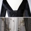 Chic / Belle Noire Daim Robe De Soirée 2020 Princesse V-Cou Manches Longues Appliques Paillettes Perlage Longue Dos Nu Robe De Ceremonie