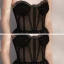 Sexy See-through Black Prom Dresses 2020 A-Line / Princess Sweetheart Sleeveless Beading Floor-Length / Long Ruffle Backless Formal Dresses