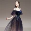 Fashion Purple Gradient-Color Evening Dresses  2020 A-Line / Princess Spaghetti Straps Short Sleeve Appliques Lace Beading Sash Glitter Tulle Floor-Length / Long Ruffle