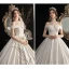 Simple Ivoire Satin La Mariée Robe De Mariée 2020 Princesse De l'épaule Manches Courtes Dos Nu Train De Balayage