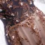 Chic / Beautiful Grape Champagne Evening Dresses  2020 A-Line / Princess Off-The-Shoulder Short Sleeve Beading Glitter Tulle Floor-Length / Long Ruffle Backless Formal Dresses