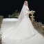 Victorian Style Ivory Bridal Wedding Dresses 2020 Trumpet / Mermaid See-through Scoop Neck Puffy Long Sleeve Backless Appliques Flower Glitter Tulle Chapel Train Ruffle