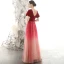Chic / Beautiful Red Suede Evening Dresses  2020 A-Line / Princess See-through High Neck Puffy Short Sleeve Glitter Tulle Beading Floor-Length / Long Ruffle Backless Formal Dresses
