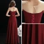 Simple Bordeaux Transparentes Robe De Soirée 2019 Princesse Encolure Dégagée Sans Manches Faux Diamant Ceinture Longue Volants Robe De Ceremonie