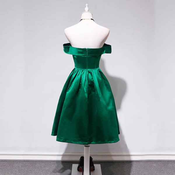 dark green beach dress Dark Green Scoop Neck Tight Homecoming Dresses with Lace Beading, Dark Green / 18 main image 1