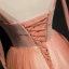 Chic / Beautiful Orange Corset Prom Dresses 2020 A-Line / Princess Spaghetti Straps Sleeveless Appliques Flower Beading Glitter Tulle Floor-Length / Long Ruffle Backless Formal Dresses