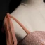 Chic / Beautiful Orange Corset Prom Dresses 2020 A-Line / Princess Spaghetti Straps Sleeveless Appliques Flower Beading Glitter Tulle Floor-Length / Long Ruffle Backless Formal Dresses