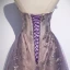 Elegant Purple Selskapskjoler 2020 Prinsesse Kjæreste Uten Ermer Appliques Paljetter Glitter Tyll Feie Tog Buste Ryggløse Formelle Kjoler