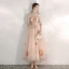 Lovely Pearl Pink Cartoon Prom Dresses 2020 A-Line / Princess Sweetheart Sleeveless Appliques Lace Beading Ankle Length Ruffle Backless Formal Dresses