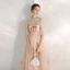 Lovely Pearl Pink Cartoon Prom Dresses 2020 A-Line / Princess Sweetheart Sleeveless Appliques Lace Beading Ankle Length Ruffle Backless Formal Dresses