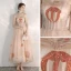 Lovely Pearl Pink Cartoon Prom Dresses 2020 A-Line / Princess Sweetheart Sleeveless Appliques Lace Beading Ankle Length Ruffle Backless Formal Dresses