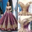 Glitzernden Traube Tanzen Ballkleider 2023 Ballkleid Durchsichtige Eckiger Ausschnitt Kurze Ärmel Applikationen Pailletten Perlenstickerei Lange Rüschen Rückenfreies
