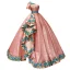 Sparkly Pearl Pink Sequins Dancing Prom Dresses 2023 Ball Gown One-Shoulder Short Sleeve Appliques Embroidered Flower Floor-Length / Long Ruffle Backless
