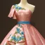 Sparkly Pearl Pink Sequins Dancing Prom Dresses 2023 Ball Gown One-Shoulder Short Sleeve Appliques Embroidered Flower Floor-Length / Long Ruffle Backless
