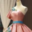 Sparkly Pearl Pink Sequins Dancing Prom Dresses 2023 Ball Gown One-Shoulder Short Sleeve Appliques Embroidered Flower Floor-Length / Long Ruffle Backless