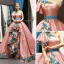 Sparkly Pearl Pink Sequins Dancing Prom Dresses 2023 Ball Gown One-Shoulder Short Sleeve Appliques Embroidered Flower Floor-Length / Long Ruffle Backless