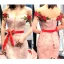 Luxury / Gorgeous Pearl Pink Lace Evening Dresses  2023 Trumpet / Mermaid Off-The-Shoulder Short Sleeve Appliques Embroidered Flower Sash Court Train Ruffle Backless Formal Dresses