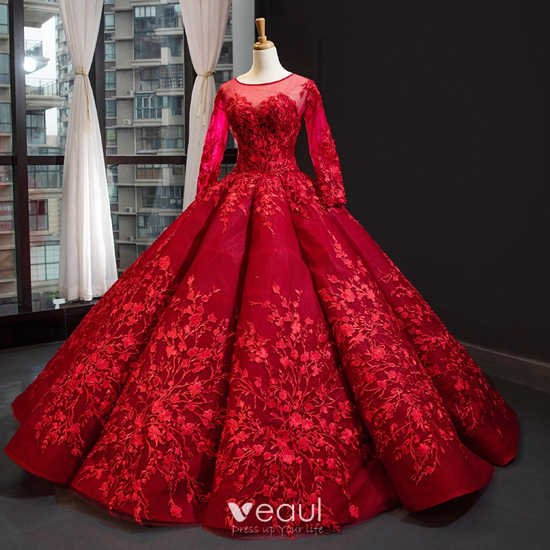 Red Wedding Dress Bride's Dress Fishtail Qs1138 | Lazada PH-cheohanoi.vn