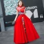 Chinese style Burgundy See-through Evening Dresses  2018 A-Line / Princess High Neck Short Sleeve Embroidered Bow Sash Floor-Length / Long Ruffle Backless Formal Dresses