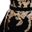 Élégant Noire Daim Robe De Soirée 2018 Princesse Bustier Sans Manches Perlage Ceinture Chapel Train Volants Dos Nu Robe De Ceremonie