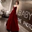 Modern / Fashion Black Suede Winter Evening Dresses  2019 A-Line / Princess Scoop Neck Long Sleeve Floor-Length / Long Ruffle Backless Formal Dresses