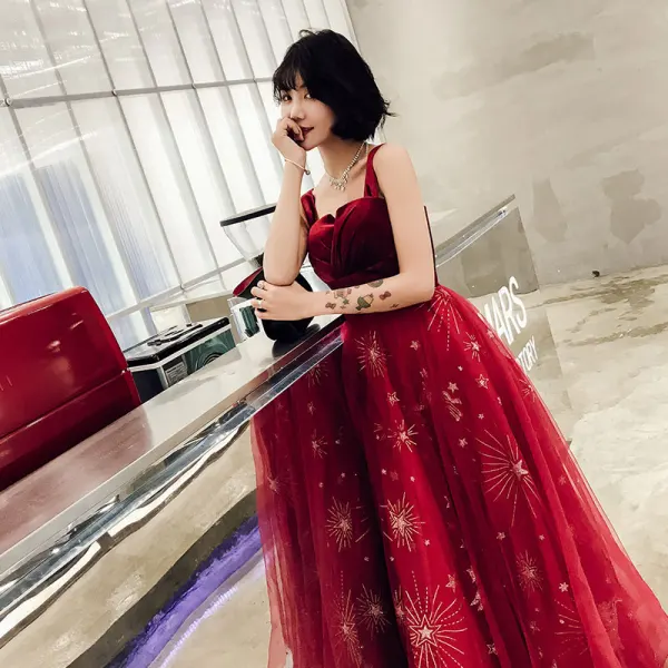 color dress blue or gold Mermaid Sweetheart Satin Prom Dress with Slit, Red / 18 main image 1