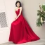 Sexy Burgundy Evening Dresses  2018 A-Line / Princess Spaghetti Straps Sleeveless Floor-Length / Long Ruffle Backless Formal Dresses