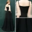 Erschwinglich Schwarz Abendkleider 2019 A Linie Off Shoulder Spaghettiträger Geschwollenes 1/2 Ärmel Lange Rüschen Rückenfreies Festliche Kleider