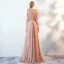Classy Champagne See-through Evening Dresses  2019 A-Line / Princess Scoop Neck Sleeveless Glitter Polyester Floor-Length / Long Ruffle Formal Dresses