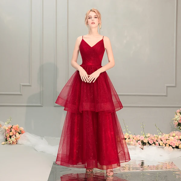 glitter burgundy prom dress Burgundy Off Shoulder Sequins Sheath Long Sleeves Prom Dress with Feather main image 0