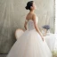 Elegant Champagne Wedding Dresses 2019 A-Line / Princess Spaghetti Straps Sleeveless Backless Appliques Lace Beading Floor-Length / Long Ruffle