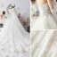 Vintage / Retro Champagne Wedding Dresses With Shawl 2019 Ball Gown Halter Sleeveless Backless Glitter Tulle Beading Cathedral Train Ruffle