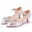 Lovely White Rhinestone Bow Wedding Shoes 2025 5 cm Stiletto Heels Pointed Toe Wedding High Heels
