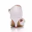 Chic / Beautiful White Rhinestone Bow Evening Party Womens Sandals 2025 5 cm Stiletto Heels Pointed Toe Womens Shoes