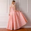 Modern / Fashion Pearl Pink Prom Dresses 2019 A-Line / Princess Sleeveless Shoulders Flower Rhinestone Floor-Length / Long Ruffle Backless Formal Dresses