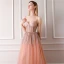 Bling Bling Orange Prom Dresses 2019 A-Line / Princess Spaghetti Straps Sleeveless Glitter Tulle Floor-Length / Long Ruffle Backless Formal Dresses