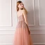 Bling Bling Orange Prom Dresses 2019 A-Line / Princess Spaghetti Straps Sleeveless Glitter Tulle Floor-Length / Long Ruffle Backless Formal Dresses