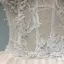 Luxe Champagne Transparentes Fait main Robe De Mariée 2019 Princesse Col Haut Manches Longues Perlage Glitter Tulle Cathedral Train Volants