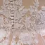 Élégant Champagne Transparentes Jardin / Extérieur Robe De Mariée 2019 Princesse V-Cou Sans Manches Appliques En Dentelle Train De Balayage Volants