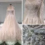 Beste Champagne Brudekjoler 2019 Prinsesse Av Skulderen Kjæreste Langermede Ryggløse Appliques Blonder Krystall Beading Glitter Tyll Cathedral Train Buste