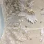 Illusion Sexy See-through Beach Summer Ivory Trumpet / Mermaid Wedding Dresses 2019 Scoop Neck Long Sleeve Appliques Lace Pearl Court Train Ruffle
