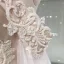 Luksus Champagne Blonder Brudekjoler 2019 Prinsesse Kjæreste Av Skulderen Korte Ermer Ryggløse Beading Cathedral Train Buste
