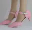 Chic / Belle Blanche En Dentelle Fleur Chaussures Femmes 2022 Promo Perle 5 cm Talons Aiguilles À Bout Pointu Chaussures Femmes Talons Hauts