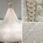 Meilleur Champagne Transparentes Robe De Mariée 2019 Princesse Encolure Dégagée Percé Manches Longues Dos Nu Appliques En Dentelle Perle Cathedral Train Volants