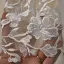 Classy Champagne See-through Wedding Dresses 2019 A-Line / Princess Scoop Neck Long Sleeve Appliques Lace Cathedral Train Ruffle
