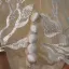 Classy Champagne See-through Wedding Dresses 2019 A-Line / Princess Scoop Neck Long Sleeve Appliques Lace Cathedral Train Ruffle